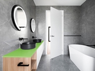 Rwraps 4D Carbon Fiber Green Bathroom Countertop Wraps