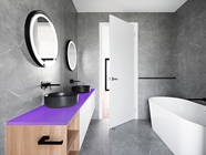 Rwraps Matte Chrome Purple Bathroom Countertop Wraps