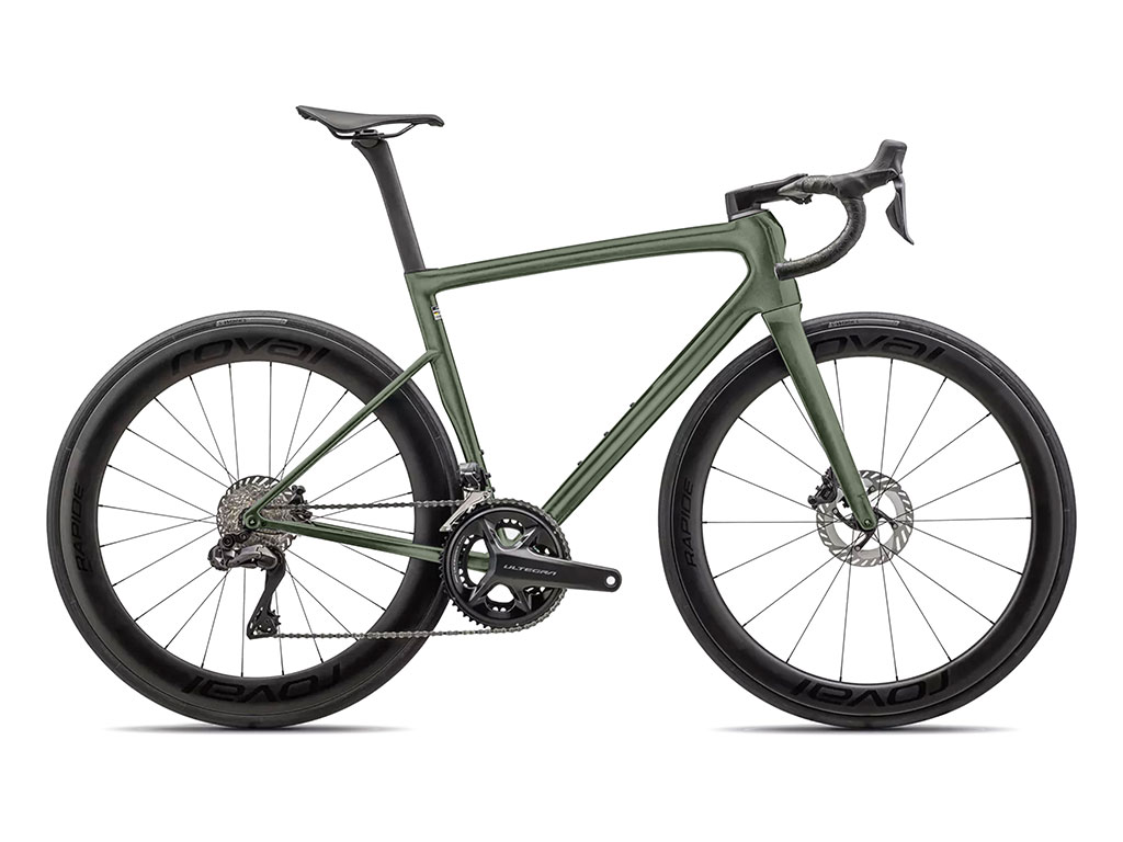 Matte green mountain sales bike