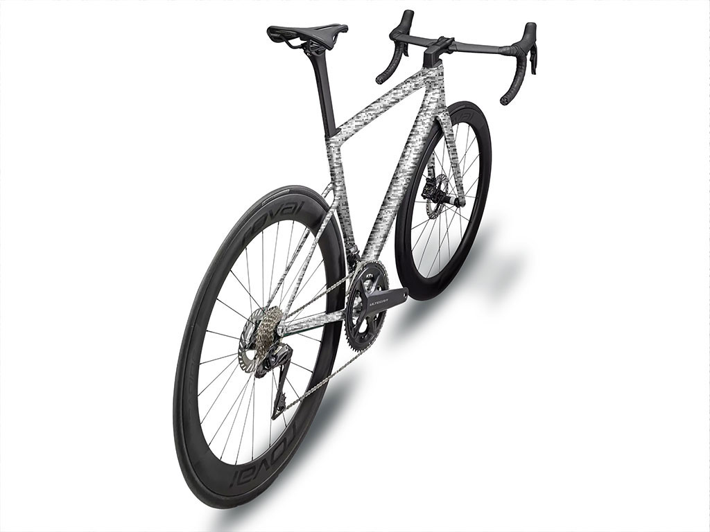 Rwraps 3D Carbon Fiber Silver (Digital) Bicycle Vinyl Wraps