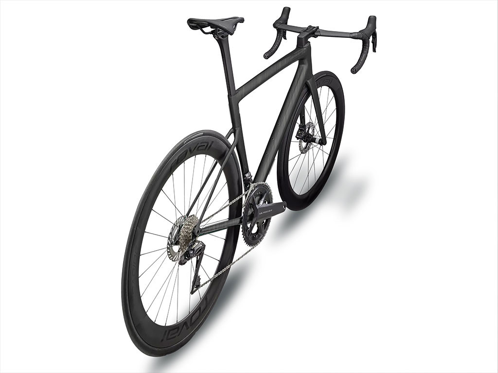 Rwraps Brushed Aluminum Black Bicycle Vinyl Wraps