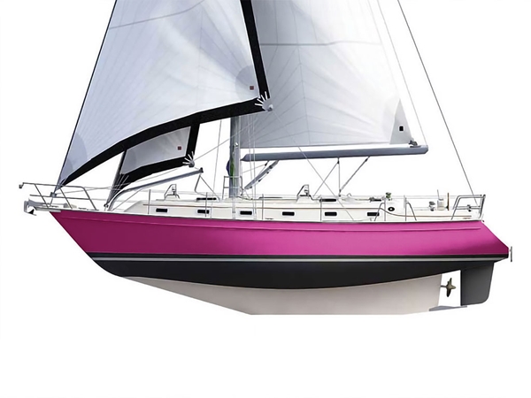 3M 1080 Gloss Fierce Fuchsia Customized Cruiser Boat Wraps