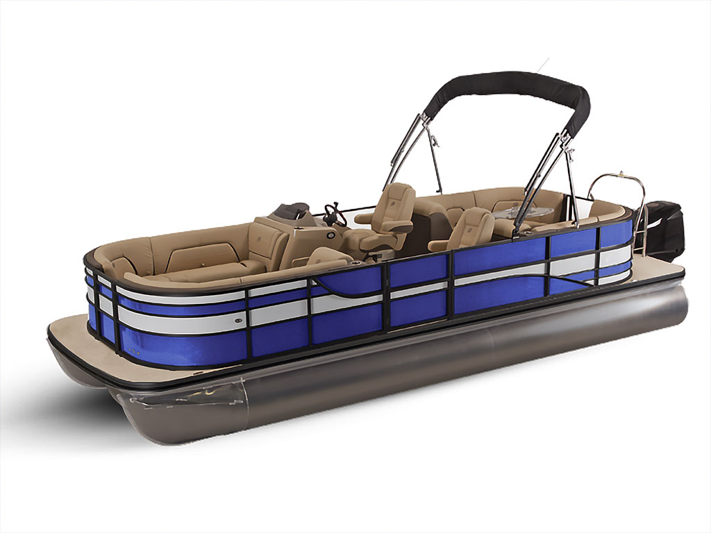 3M 1080 Gloss Cosmic Blue Pontoon Custom Boat Wrap