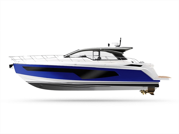 3M 1080 Gloss Cosmic Blue Customized Yacht Boat Wrap