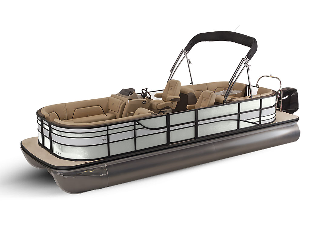 3M 2080 Satin White Pontoon Custom Boat Wrap