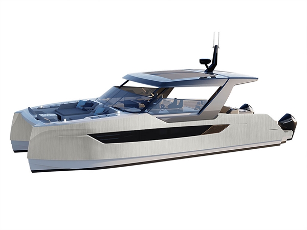 3M 2080 Brushed Aluminum Catamaran Dual-Hull Vinyl Film Wraps