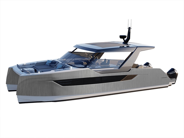 3M 2080 Brushed Steel Catamaran Dual-Hull Vinyl Film Wraps