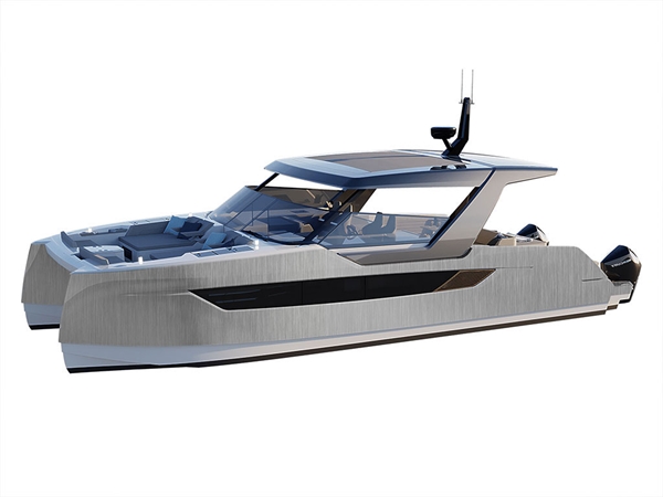 3M 2080 Brushed Titanium Catamaran Dual-Hull Vinyl Film Wraps