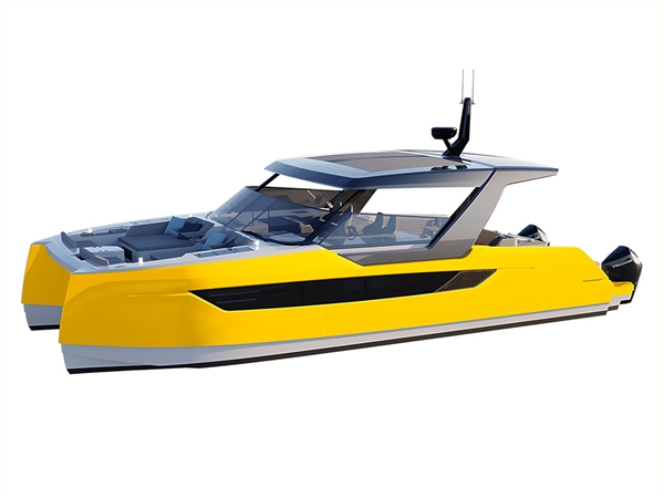 3M 2080 Gloss Bright Yellow Catamaran Dual-Hull Vinyl Film Wraps