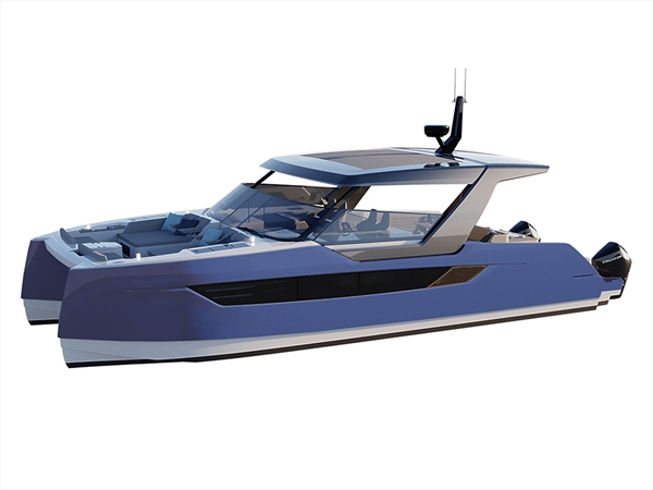 3M 2080 Gloss Deep Blue Metallic Catamaran Dual-Hull Vinyl Film Wraps