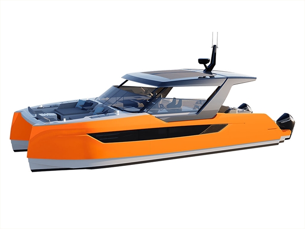 3M 2080 Gloss Deep Orange Catamaran Dual-Hull Vinyl Film Wraps