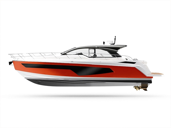 3M 1080 Gloss Fiery Orange Customized Yacht Boat Wrap