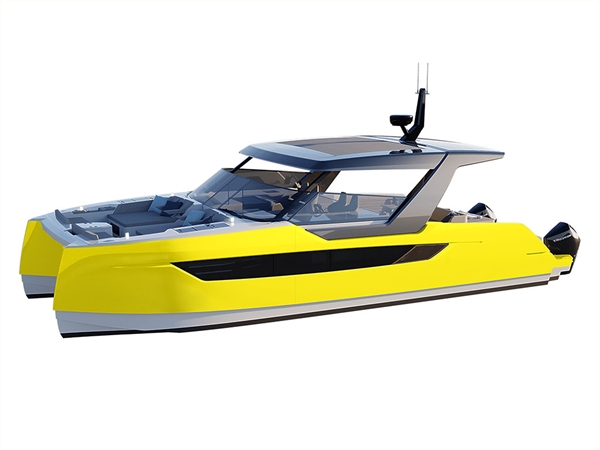 3M 2080 Gloss Lucid Yellow Catamaran Dual-Hull Vinyl Film Wraps