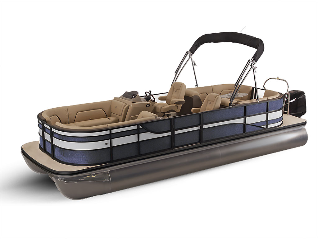 3M 2080 Gloss Midnight Blue Pontoon Custom Boat Wrap