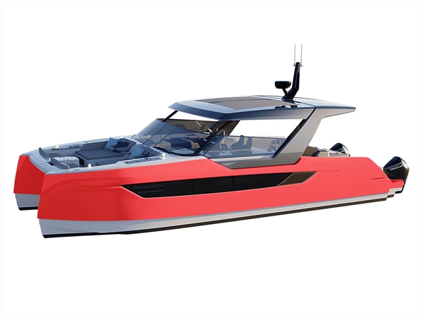 3M 2080 Matte Red Catamaran Dual-Hull Vinyl Film Wraps