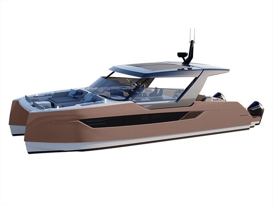 3M 2080 Matte Brown Metallic Catamaran Dual-Hull Vinyl Film Wraps