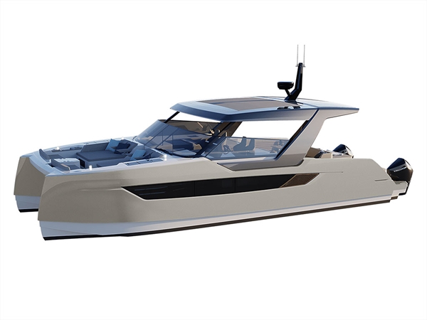 3M 2080 Matte Gray Aluminum Catamaran Dual-Hull Vinyl Film Wraps