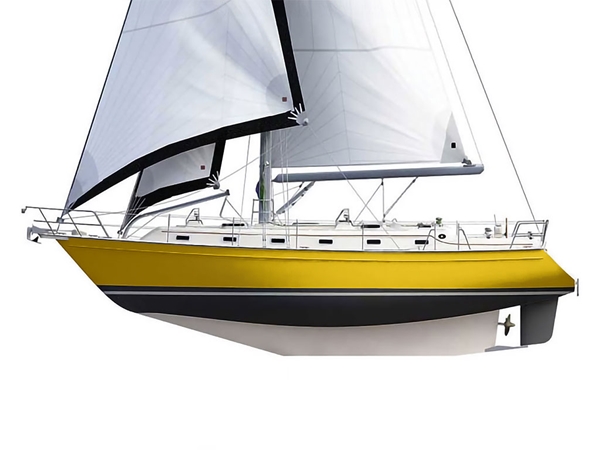 3M 2080 Satin Bitter Yellow Customized Cruiser Boat Wraps