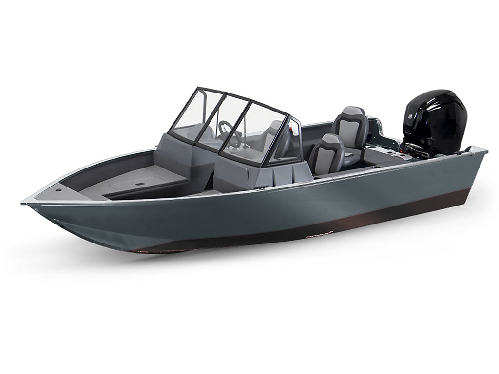 3M 2080 Satin Battleship Gray Modified-V Hull DIY Fishing Boat Wrap