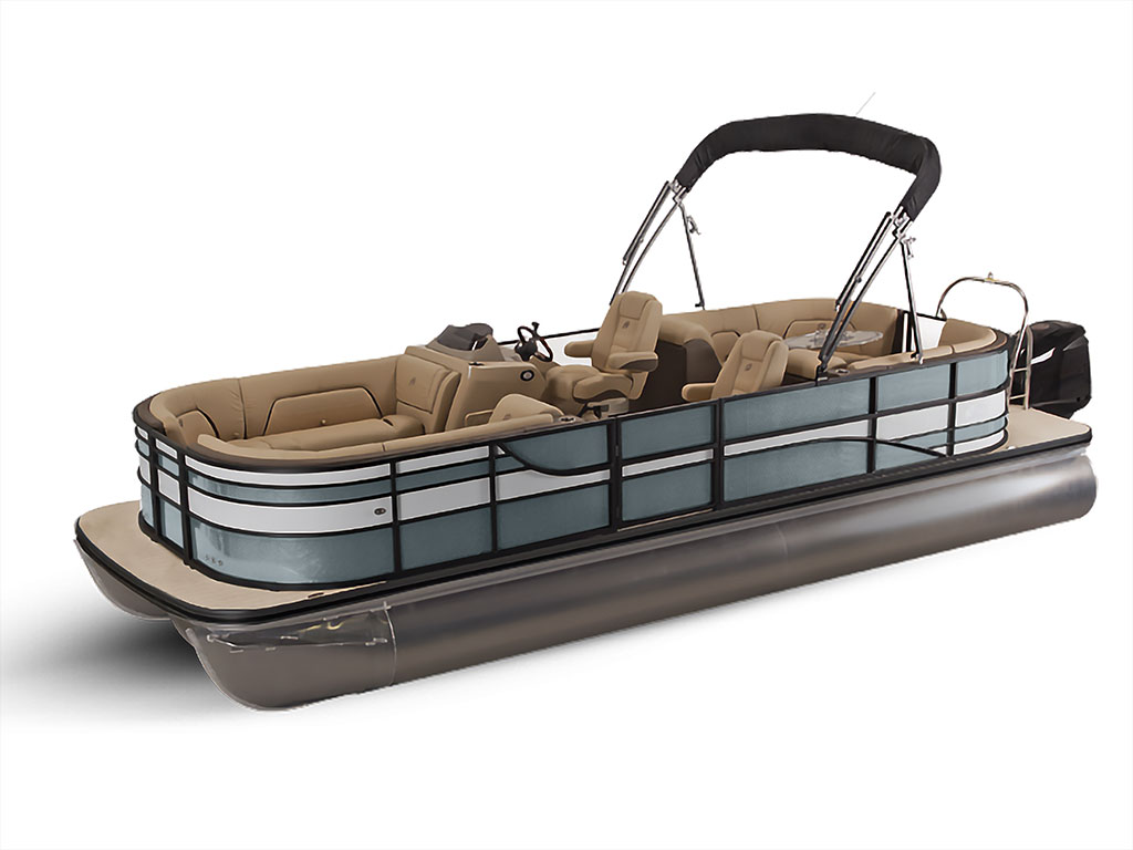 3M 2080 Satin Battleship Gray Pontoon Custom Boat Wrap