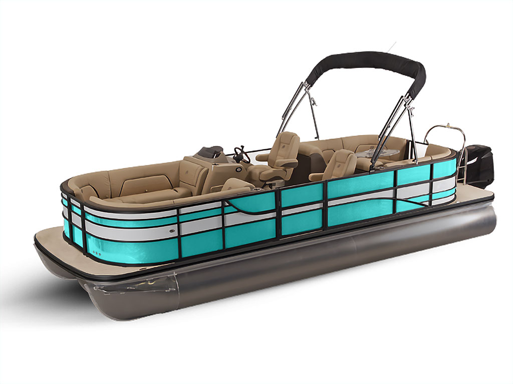 3M 2080 Satin Key West Pontoon Custom Boat Wrap