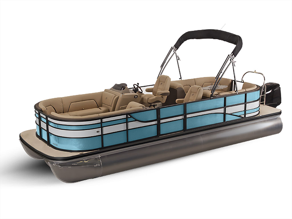 Avery Dennison SW900 Gloss Sea Breeze Pontoon Custom Boat Wrap