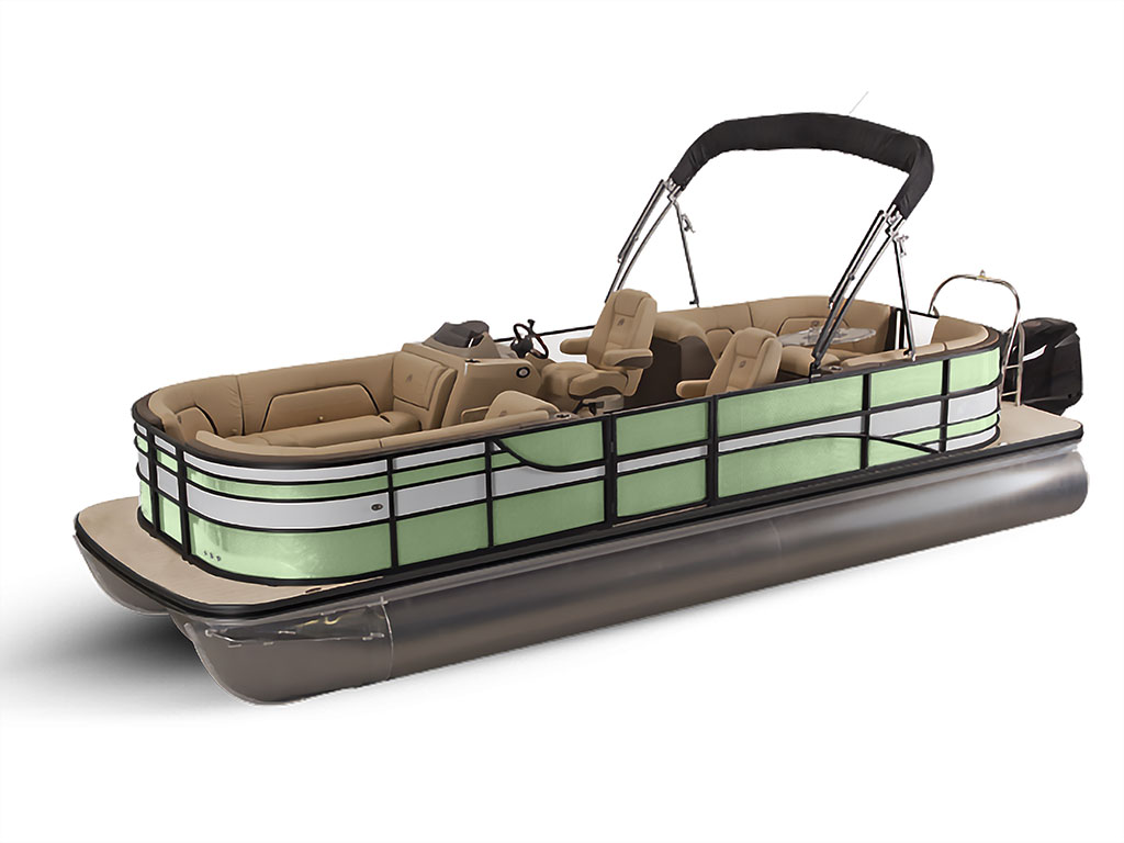 Avery Dennison SW900 Gloss Light Pistachio Pontoon Custom Boat Wrap