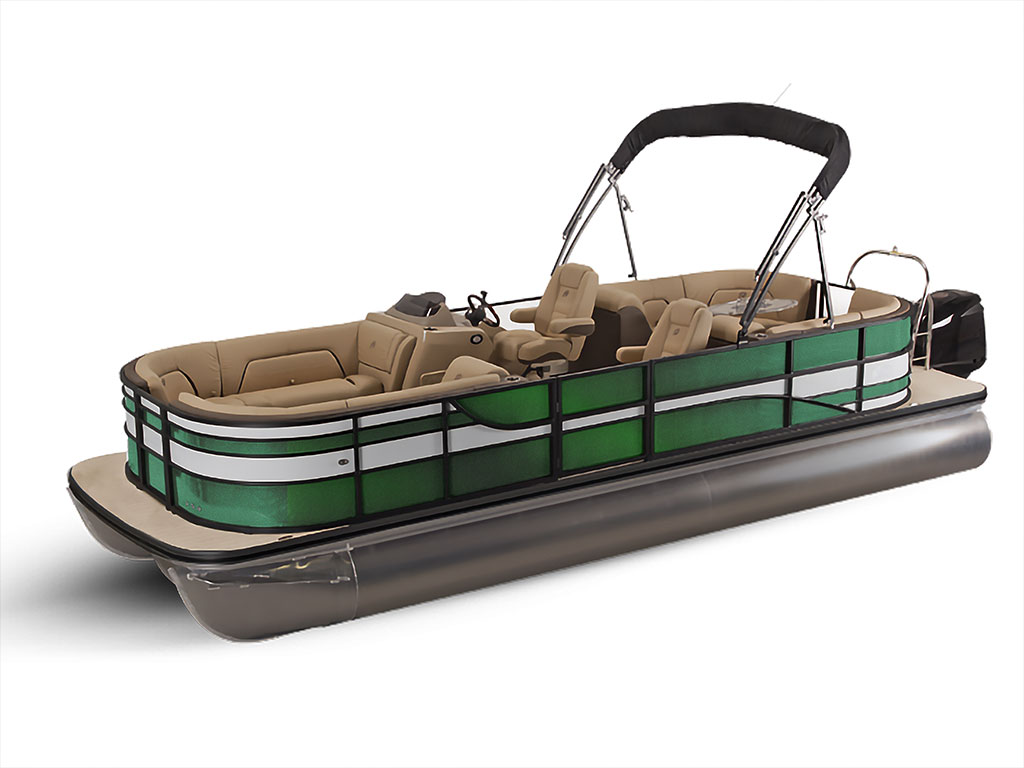 Avery Dennison SW900 Gloss Metallic Radioactive Pontoon Custom Boat Wrap