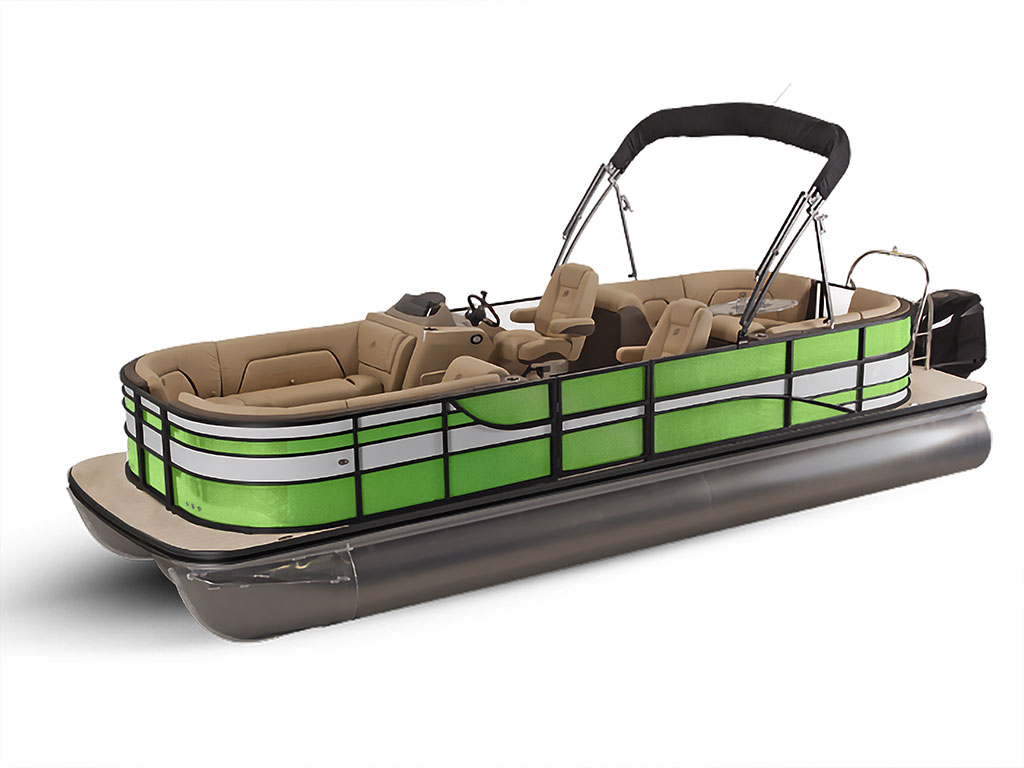 Avery Dennison SW900 Gloss Light Green Pearl Pontoon Custom Boat Wrap