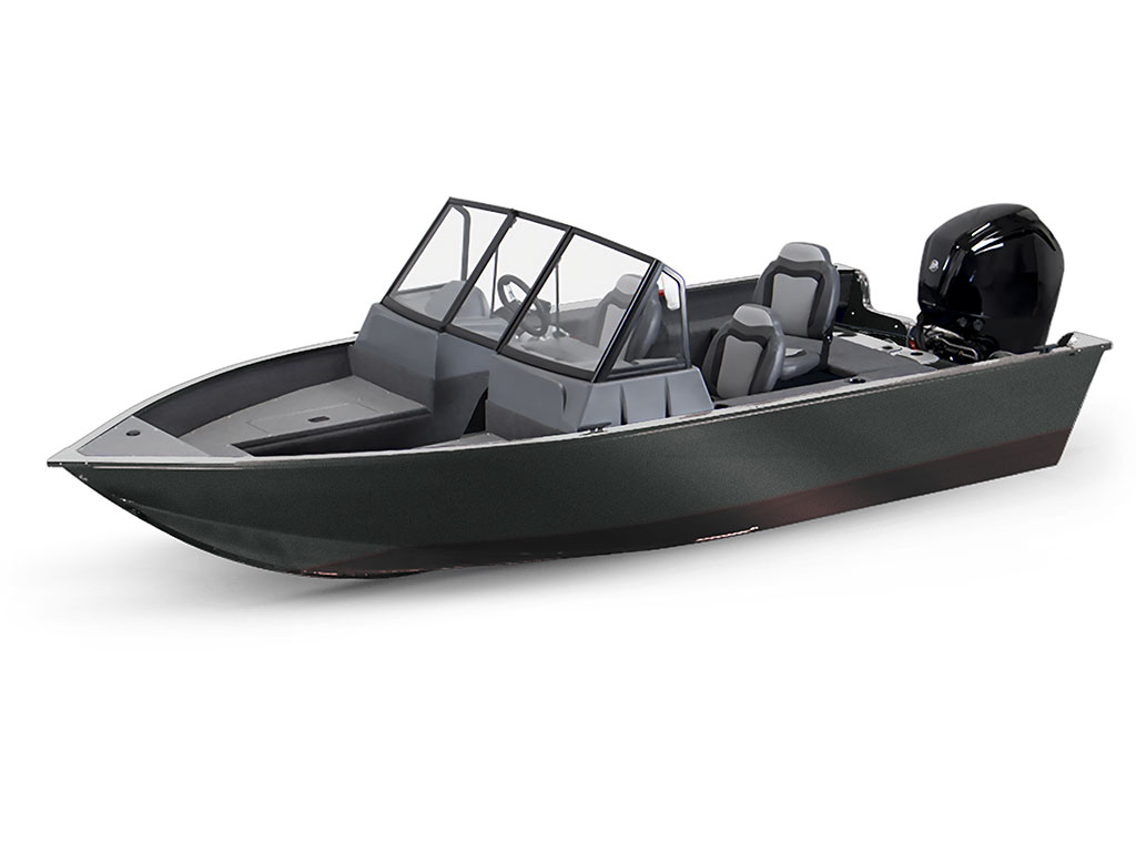 Avery Dennison SW900 Matte Metallic Gunmetal Modified-V Hull DIY Fishing Boat Wrap