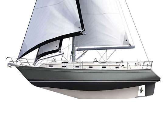 Avery Dennison SW900 Matte Metallic Gunmetal Customized Cruiser Boat Wraps