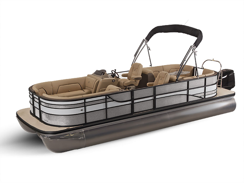 Avery Dennison SW900 Diamond Silver Pontoon Custom Boat Wrap