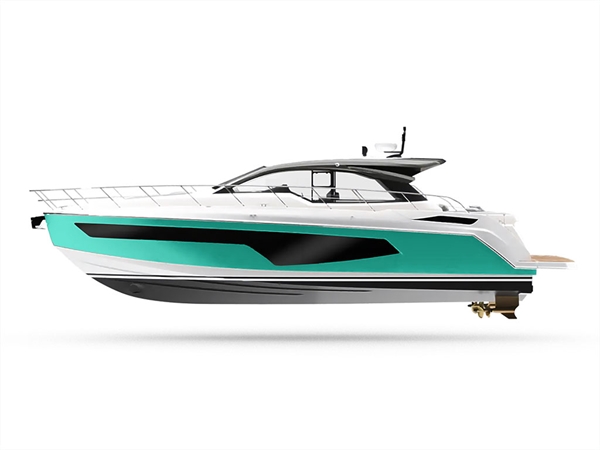 ORACAL 970RA Matte Mint Customized Yacht Boat Wrap