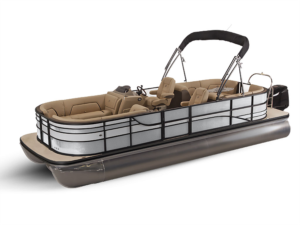 ORACAL 970RA Metallic Silver Gray Pontoon Custom Boat Wrap