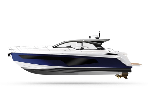 ORACAL 970RA Metallic Deep Blue Customized Yacht Boat Wrap