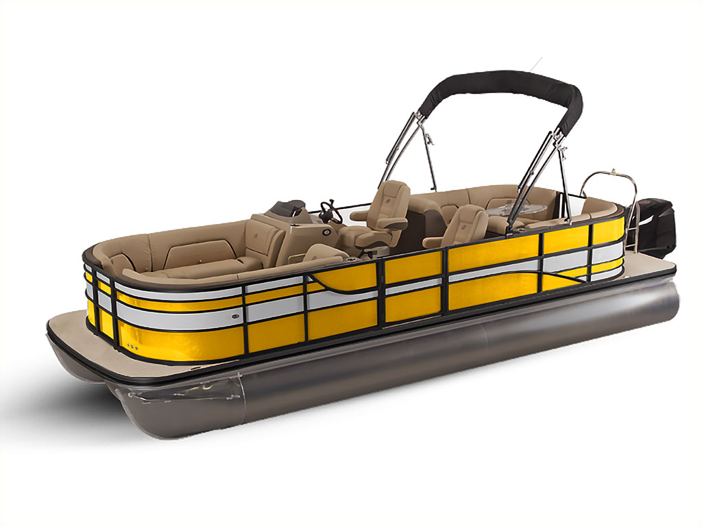 ORACAL 970RA Gloss Maize Yellow Pontoon Custom Boat Wrap