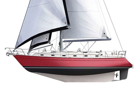 ORACAL 970RA Matte Metallic Dark Red Customized Cruiser Boat Wraps