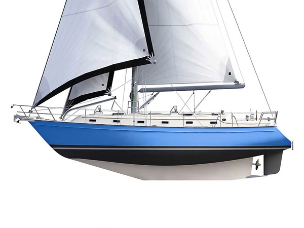 ORACAL 970RA Gloss Glacier Blue Customized Cruiser Boat Wraps