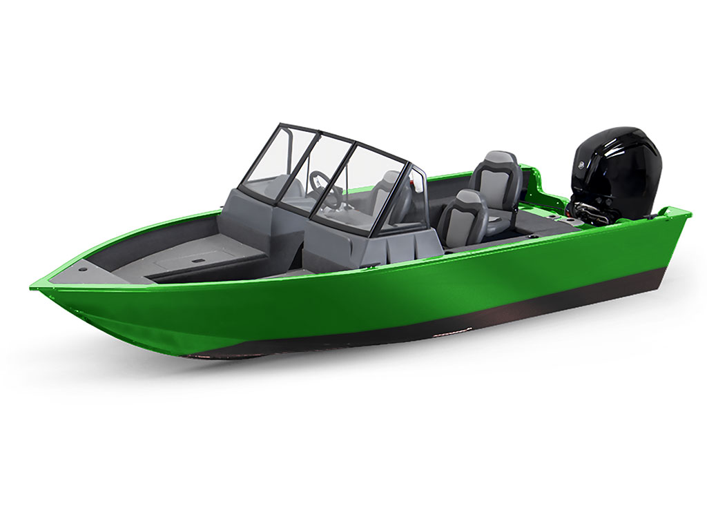 ORACAL 970RA Gloss Grass Green Modified-V Hull DIY Fishing Boat Wrap