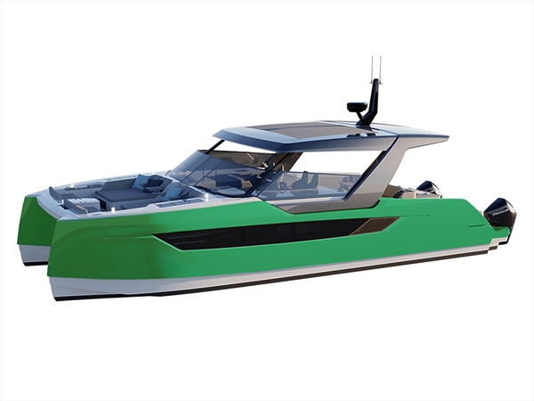 ORACAL 970RA Gloss Police Green Catamaran Dual-Hull Vinyl Film Wraps