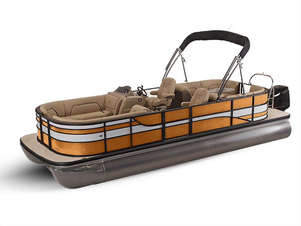 ORACAL 970RA Metallic Bronze Pontoon Custom Boat Wrap