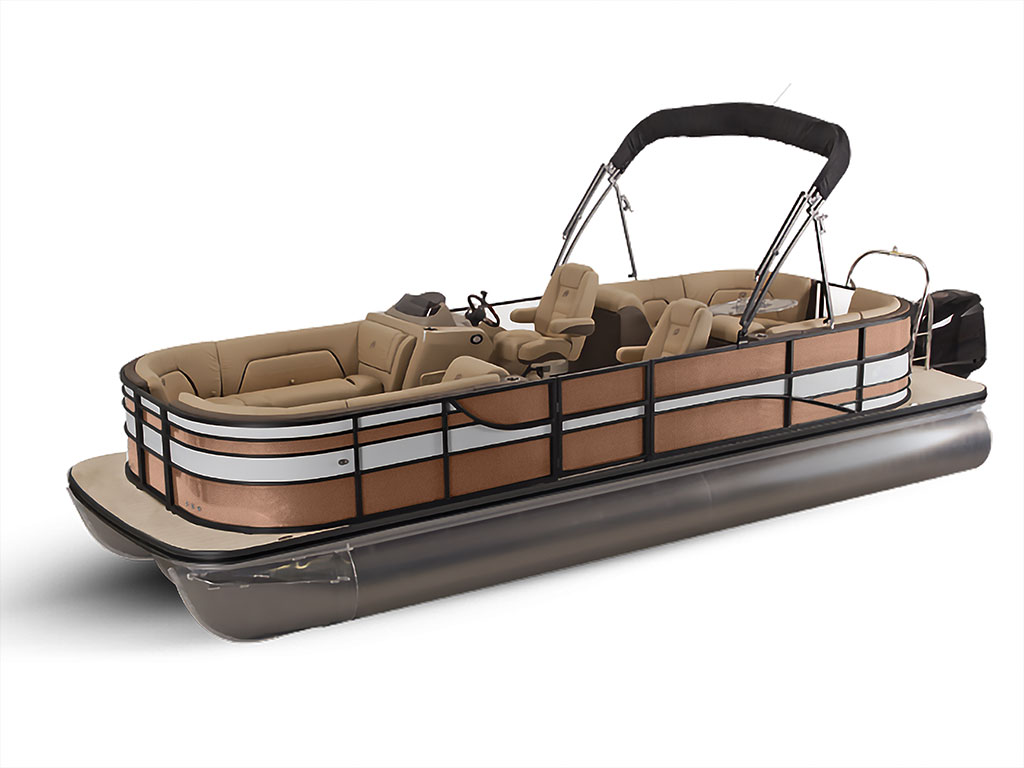 ORACAL 970RA Metallic Bronze Antique Pontoon Custom Boat Wrap