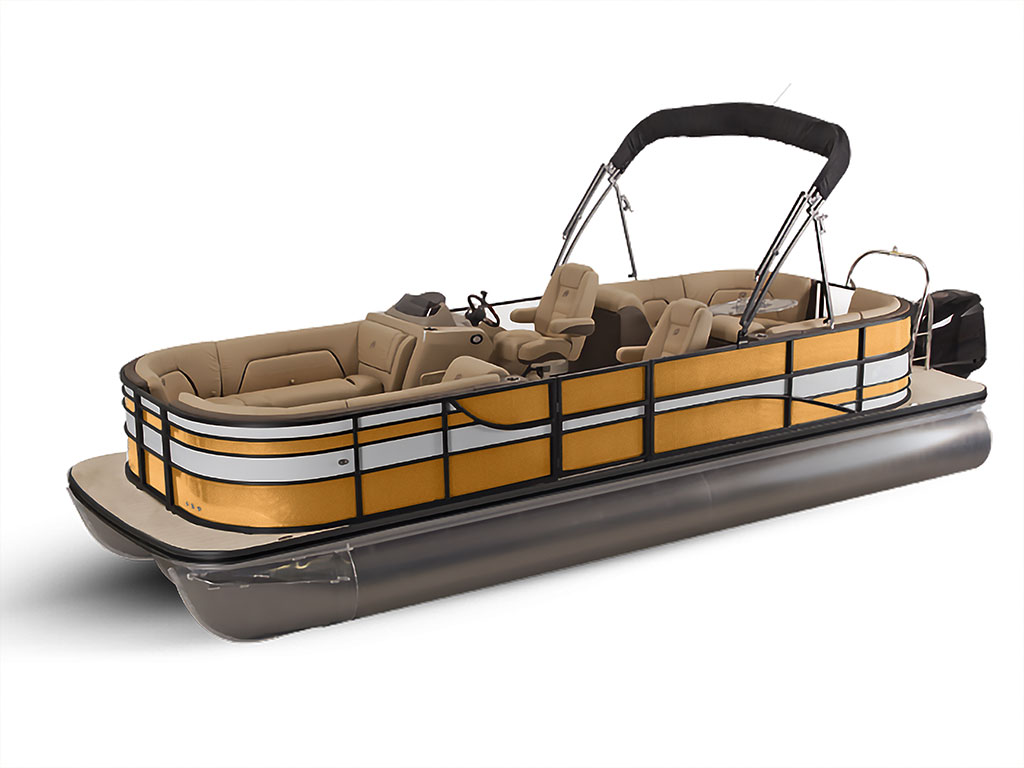 ORACAL 970RA Metallic Pyrite Pontoon Custom Boat Wrap