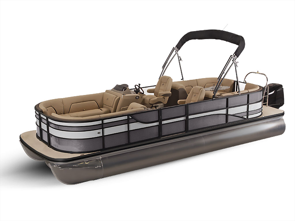 ORACAL 970RA Metallic Gray Cast Iron Pontoon Custom Boat Wrap