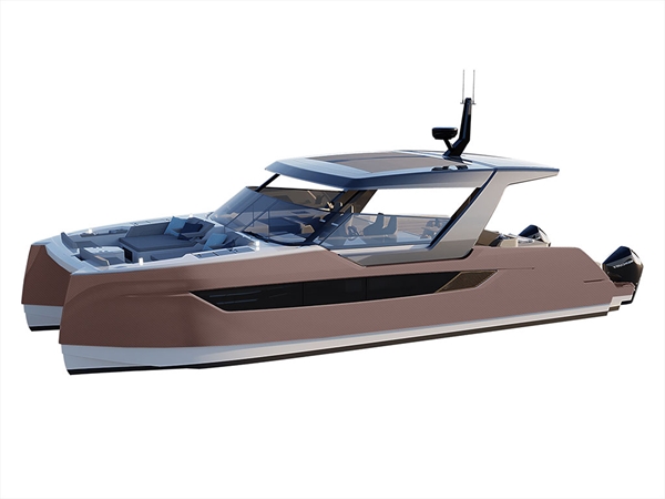 ORACAL 975 Carbon Fiber Brown Catamaran Dual-Hull Vinyl Film Wraps