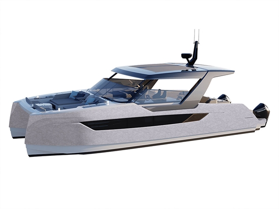 ORACAL 975 Premium Textured Cast Film Cocoon Silver Gray Catamaran Dual-Hull Vinyl Film Wraps