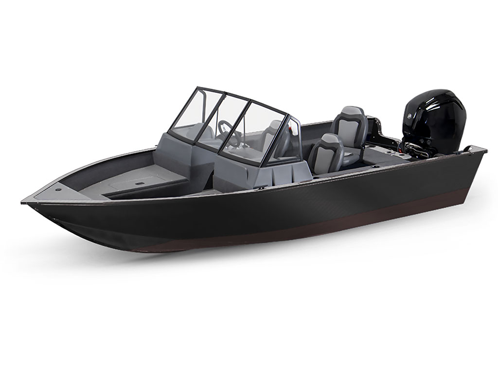 Rwraps 3D Carbon Fiber Black Modified-V Hull DIY Fishing Boat Wrap