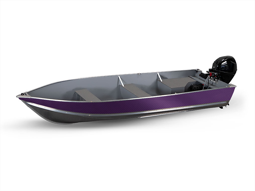 Rwraps 3D Carbon Fiber Purple Pontoon Vinyl Film Wraps