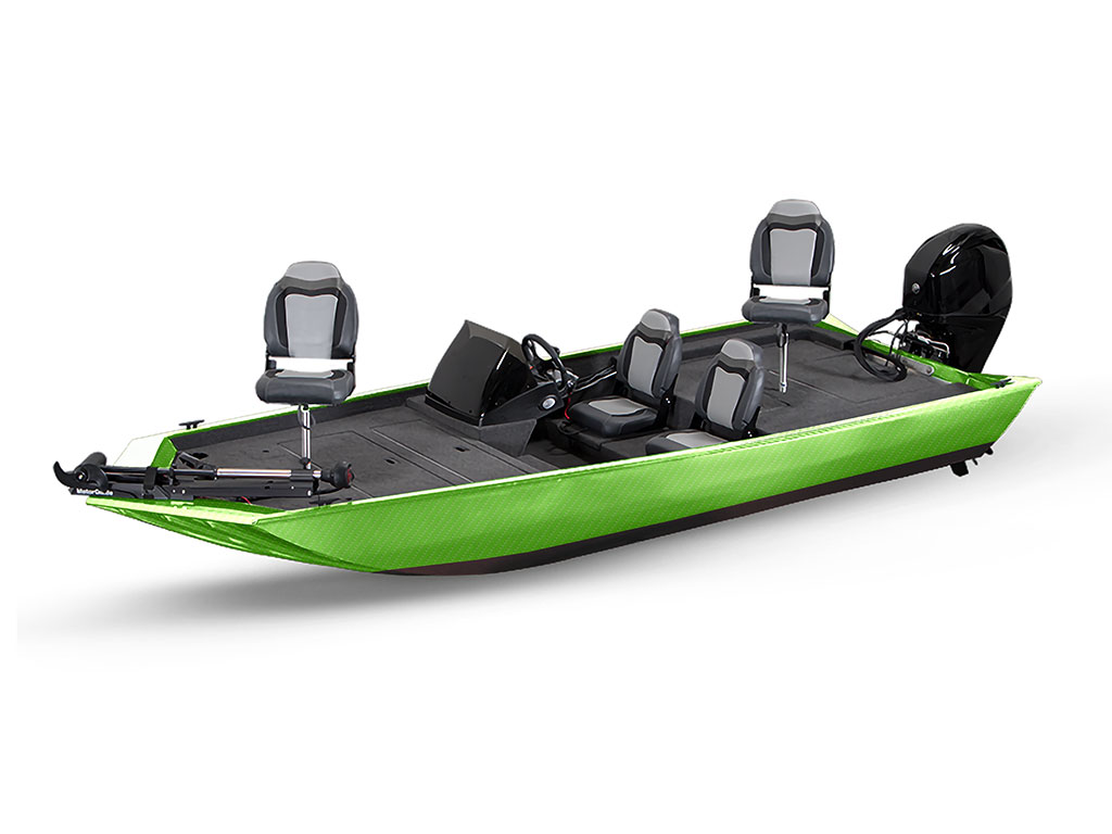 Rwraps 4D Carbon Fiber Green Fish & Ski Boat Do-It-Yourself Wraps