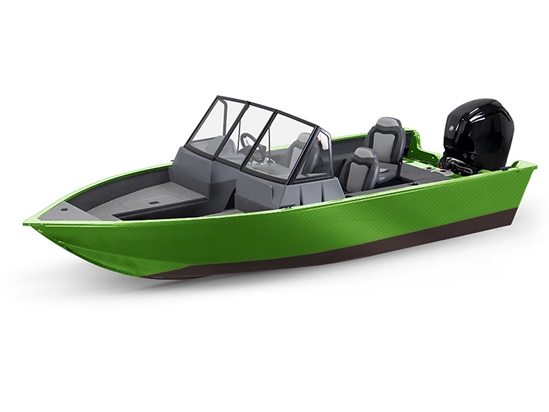 Rwraps 4D Carbon Fiber Green Modified-V Hull DIY Fishing Boat Wrap